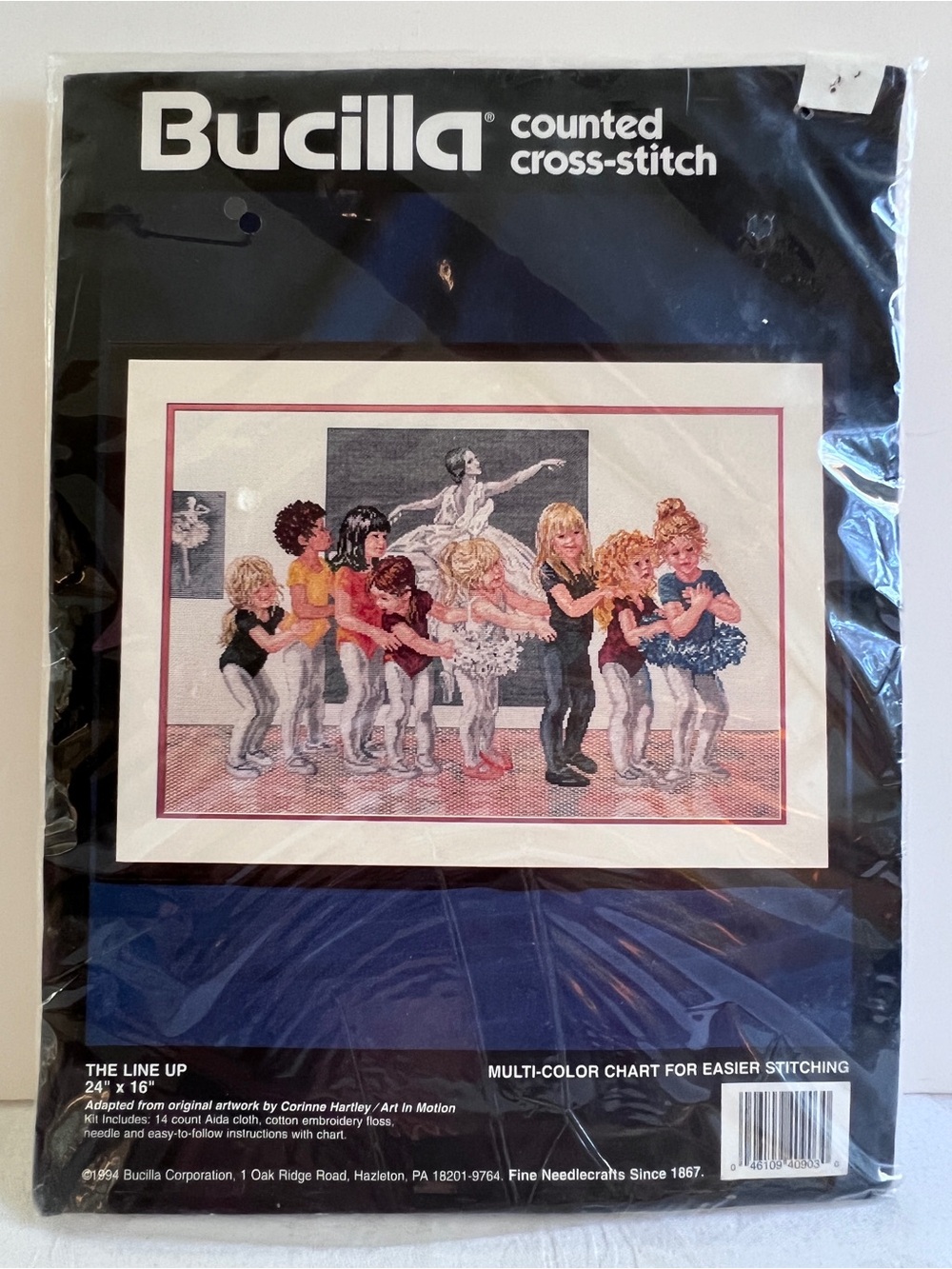 BUCILLA The Line Up Ballet Class Counted Cross Stitch Kit NEW